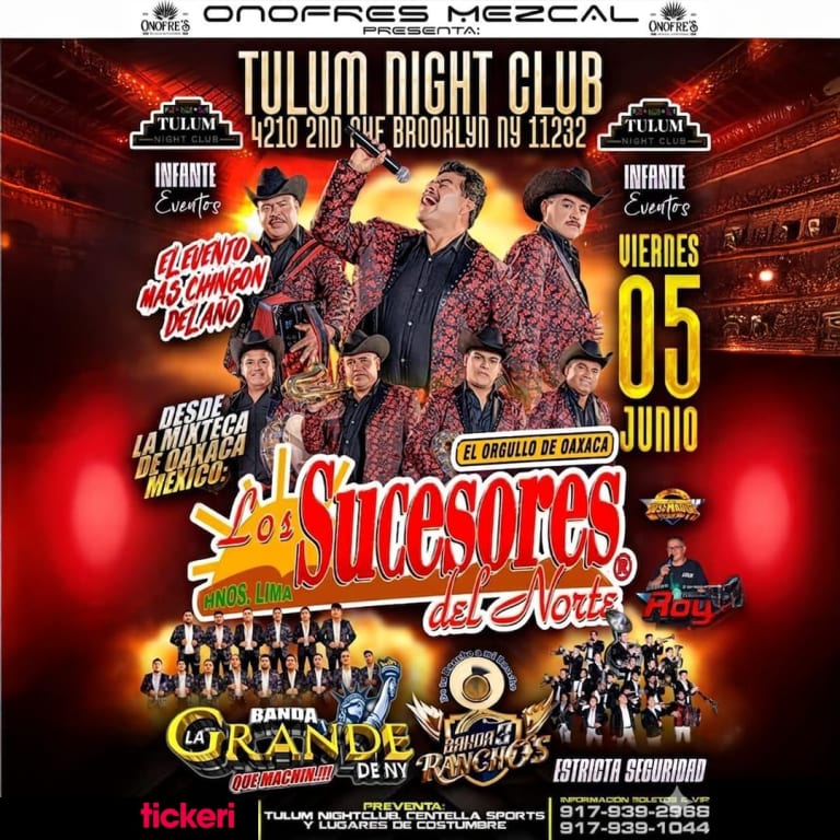 Event - Los Suceros del Norte & Banda la Grande de NY y muchos mas en concierto - Brooklyn, New York - June 5, 2026 | concert tickets