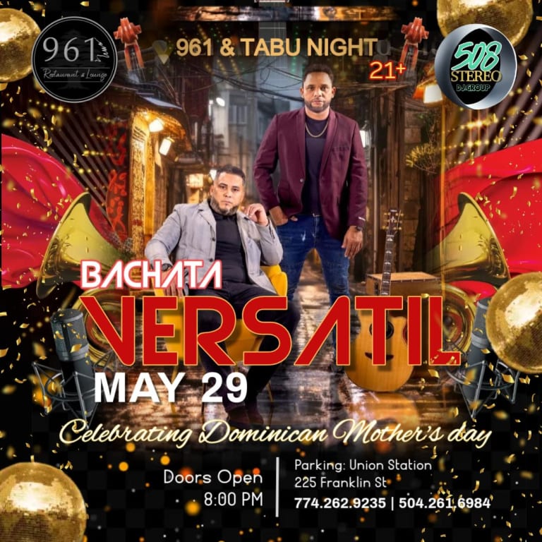 Event - BACHATA VERSATIL- CELEBRANDO EL DIA DE LA MADRE DOMINICANA - Worcester, Massachusetts - May 29, 2026 | concert tickets