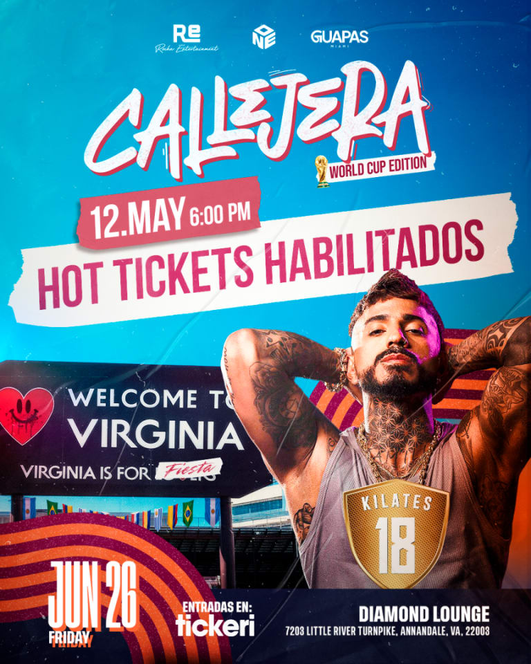 Event - 18 Kilates - USA Tour - Callejera - Annandale, Virginia - 26 de junio de 2026 | concert tickets