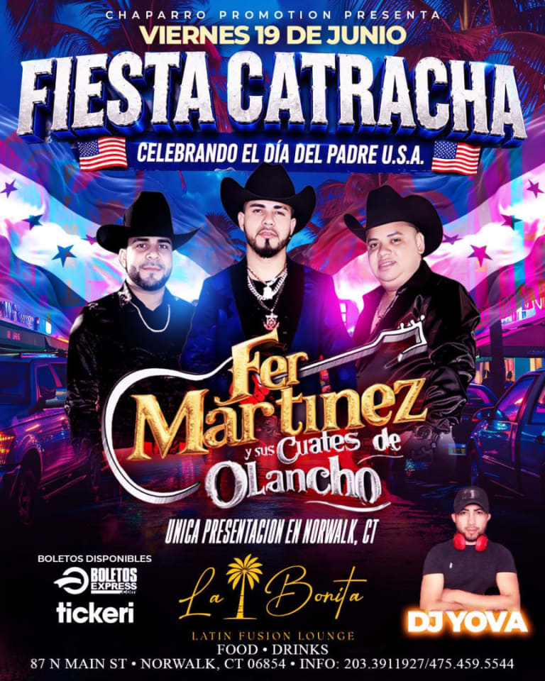 Event - Fer Martinez y Sus Cuates de Olancho - Norwalk, Connecticut - June 19, 2026 | concert tickets
