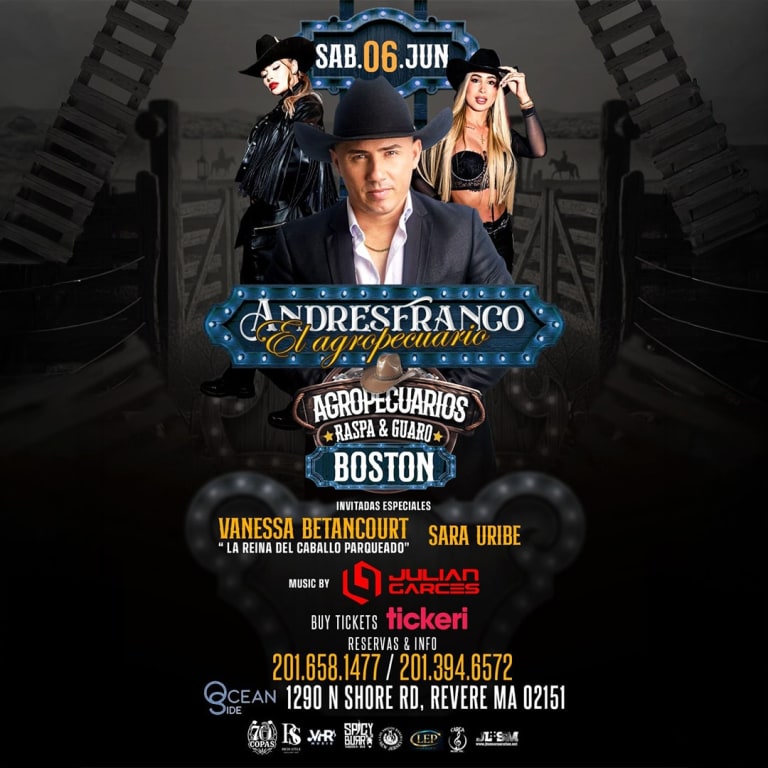 Event - Agropecuarios Raspa y Guaro con Andre   Franco en Concierto   “ Boston  “ - Revere, MA - sáb, 6 de junio de 2026} | concert tickets