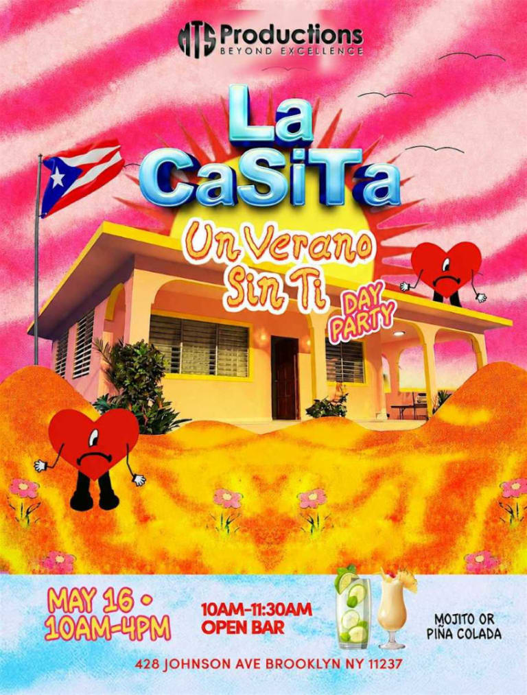 Event - Un Verano Sin Ti Day Party at La Casita — Bad Bunny Day Party in Brooklyn - Brooklyn, New York - May 16, 2026 | concert tickets
