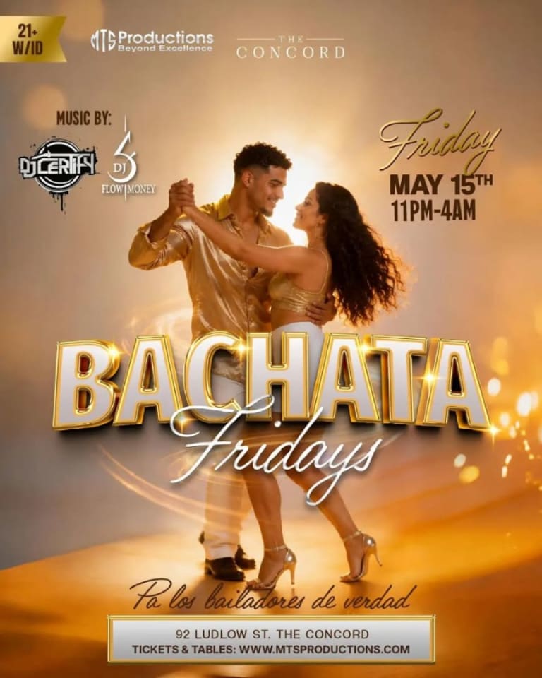 Event - Friday Bachata Night at Concord NYC | Traditional Bachata | May 15 - New York, New York - May 15, 2026 | concert tickets