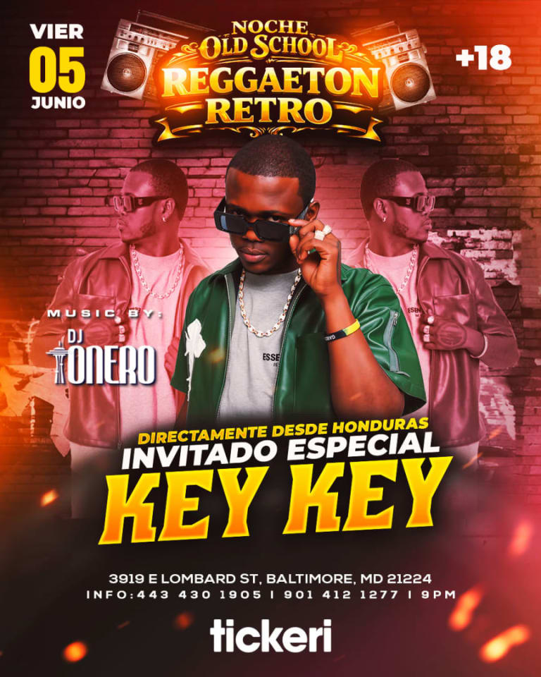 Event - Reggaeton Retro Artista Invitado Key Key en Baltimore, MD - Baltimore, MD - vie, 5 de junio de 2026} | concert tickets