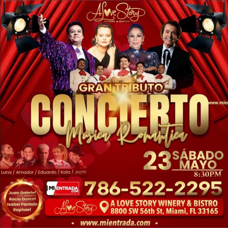 Event - EN EL MES DE LA MADRE HOMENAJE A LA MUSICA ROMANTICA  - Miami, Florida - May 23, 2026 | concert tickets