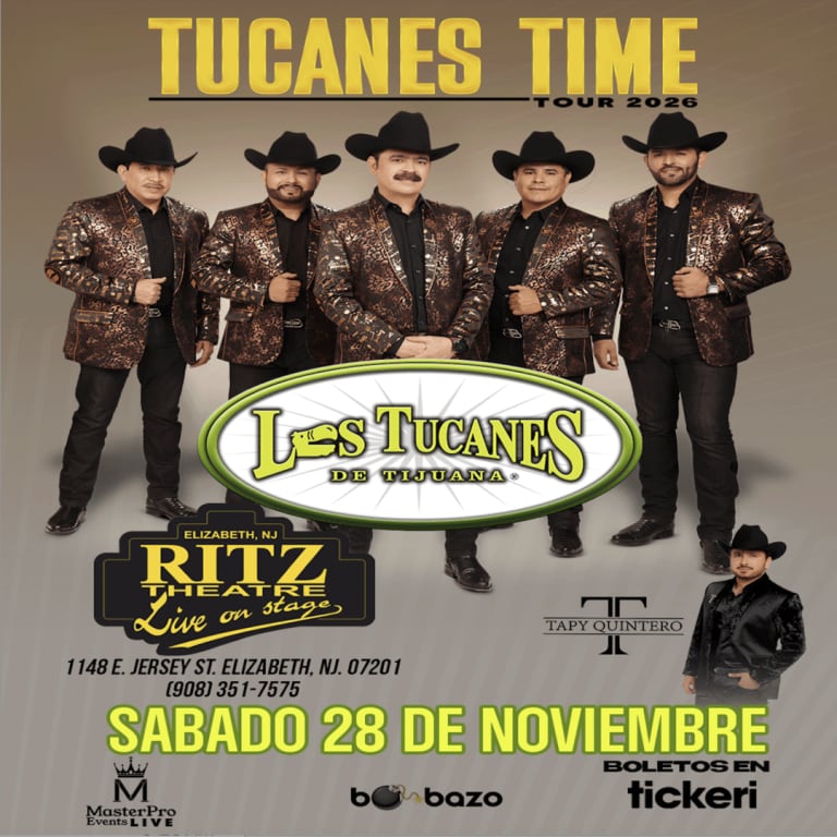 Event - Los Tucanes de Tijuana y Tapy Quintero en New Jersey - Elizabeth, New Jersey - November 28, 2026 | concert tickets