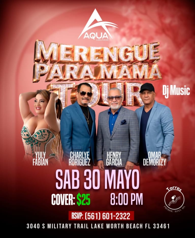 Event - Merengue para mama tour - Lake Worth Beach, Florida - May 30, 2026 | concert tickets