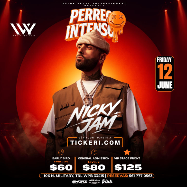 Event - NICKY JAM IN IVY PALM BEACH! - West Palm Beach, Florida - June 12, 2026 | concert tickets