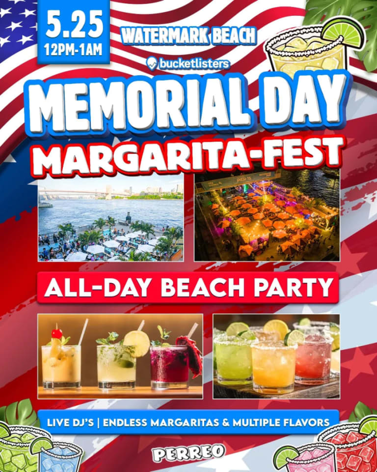 Event - Perreo on the Pier: Memorial-Day Margarita Fest ALL-DAY Beach Party - New York, New York - May 25, 2026 | concert tickets