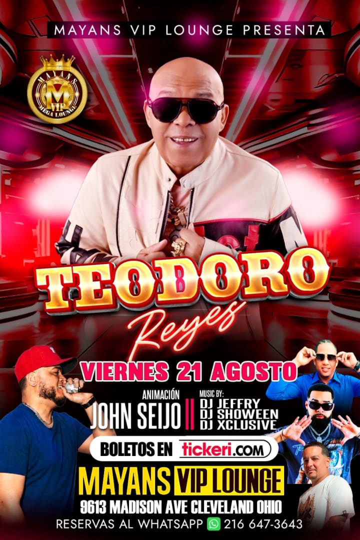 Event - TEODORO REYES EN CLEVELAND - Cleveland, Ohio - August 21, 2026 | concert tickets
