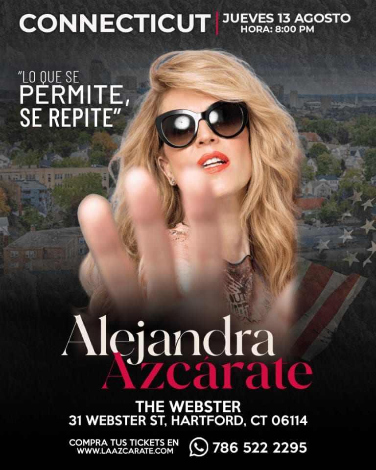 Event - Alejandra Azcarate " Lo Que Se Permite Se  Repite"  Connecticut - Hartford, Connecticut - August 13, 2026 | concert tickets