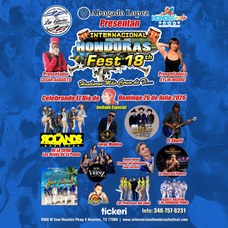 Event - Internacional Honduras Fest 18th - Houston, Texas - July 26, 2026 | concert tickets