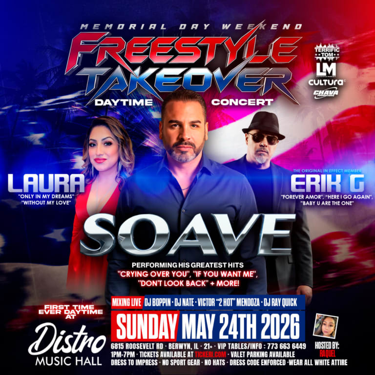 Event - SOAVE LIVE @ THE FREESTYLE TAKEOVER MDW DAYTIME CONCERT - Berwyn, Illinois - May 24, 2026 | concert tickets
