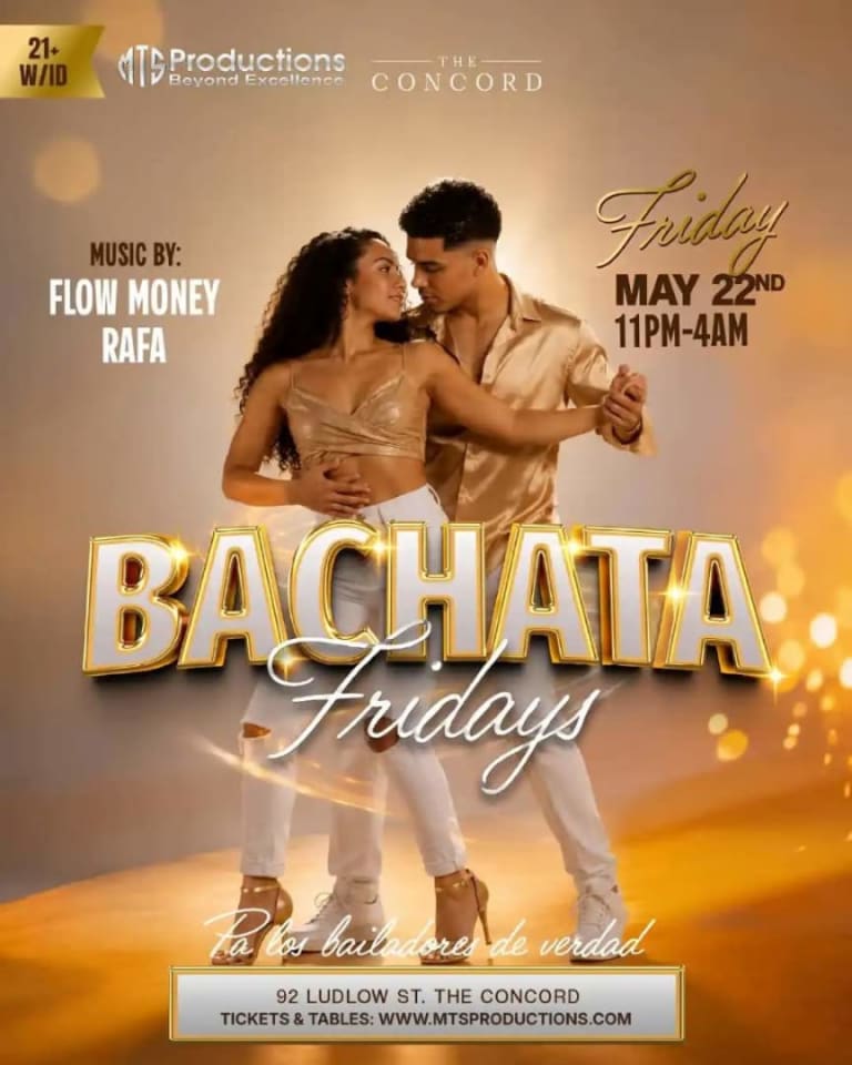 Event - Bachata Fridays at Concord NYC | Traditional Bachata Night - New York, New York - May 22, 2026 | concert tickets