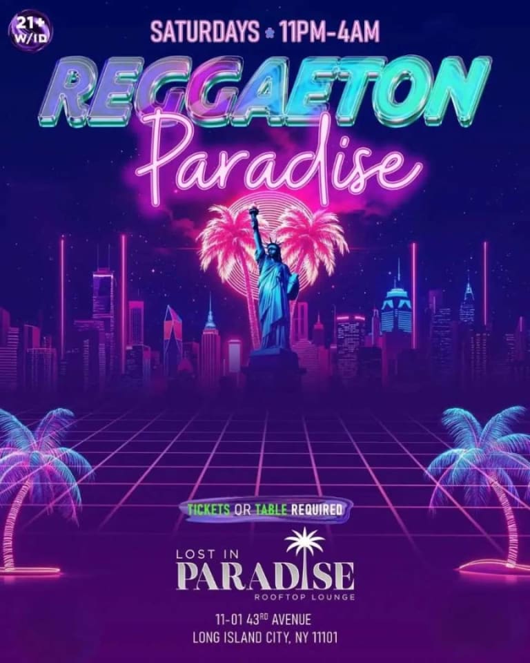 Event - Reggaeton Paradise Rooftop Party – Lost in Paradise, Queens – May 23 - New York, New York - May 23, 2026 | concert tickets