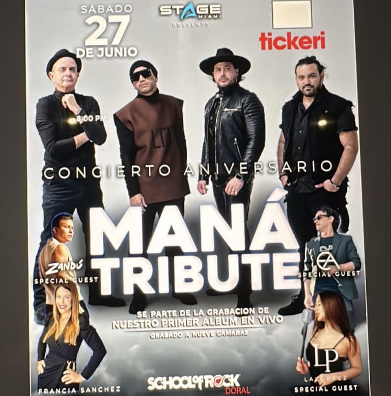 Event - MANÁ TRIBUTE — EL ANIVERSARIO - Hialeah, Florida - June 27, 2026 | concert tickets