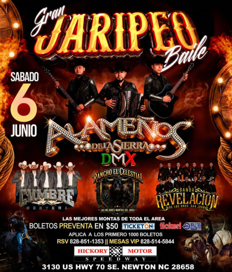 Event - Gran Jaripeo Baile - Newton, North Carolina - June 6, 2026 | concert tickets
