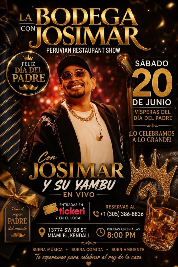 Event - La Bodega con Josimar - Miami, Florida - June 20, 2026 | concert tickets