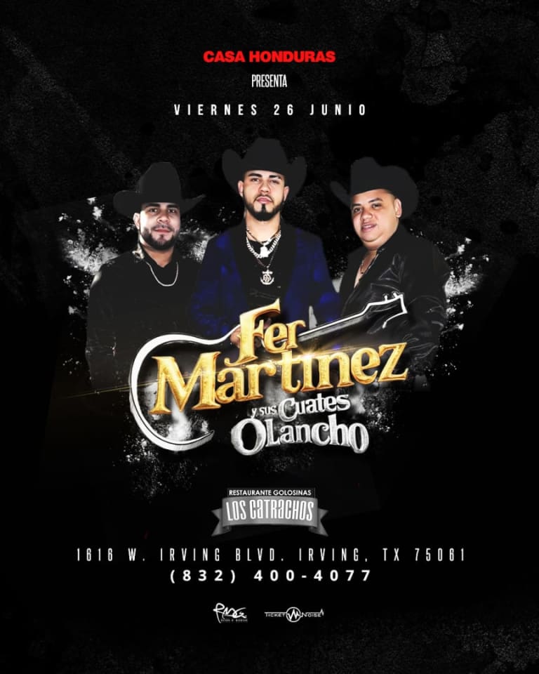 Event - Fer Martinez & Sus Cuates De Olancho - Irving, Texas - June 26, 2026 | concert tickets