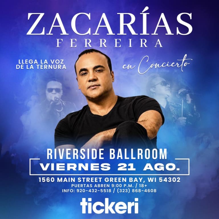 Event - Zacarias Ferreira  en Green Bay  - Green Bay, Wisconsin - August 21, 2026 | concert tickets