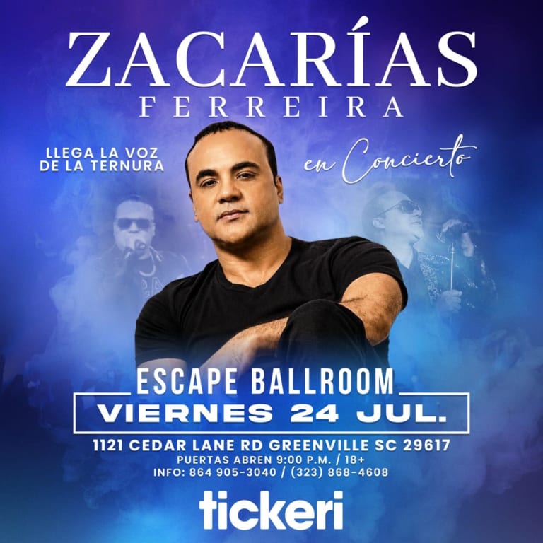 Event - Zacarias Ferreira  en Greenville - Greenville, SC - Fri, July 24, 2026} | concert tickets