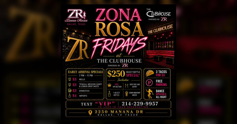 Event - THE CLUBHOUSE powered by ZR presents: RALPH DA PROMOTER & FRIENDS – DALLAS UNITY PARTY PT. 2 - Dallas, Texas - May 22, 2026 | concert tickets