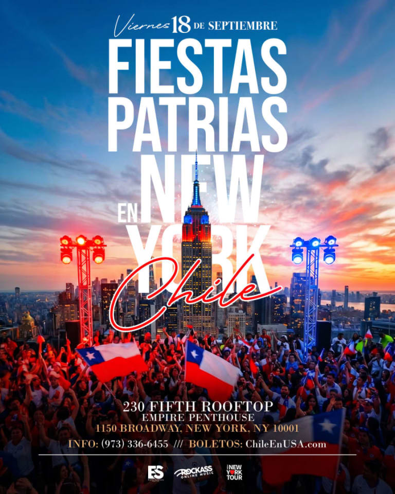 Event - Chilean Fiestas Patrias 2026 - New York, NY - Fri, September 18, 2026} | concert tickets