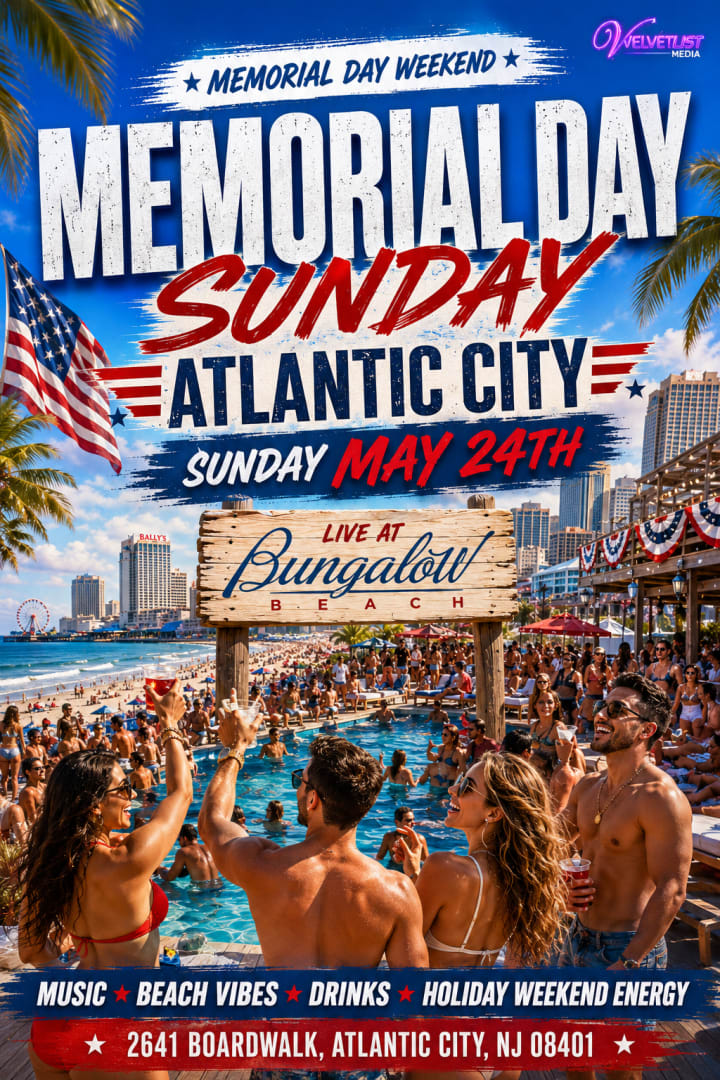 Event - Memorial Day Sunday Beach Bash at Bungalow Beach - Atlantic City, New Jersey - May 24, 2026 | concert tickets
