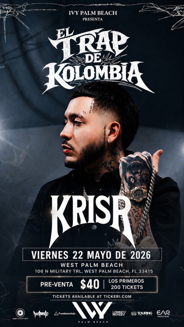 Event - KRIS R EN IVY PALM BEACH! - West Palm Beach, Florida - May 22, 2026 | concert tickets