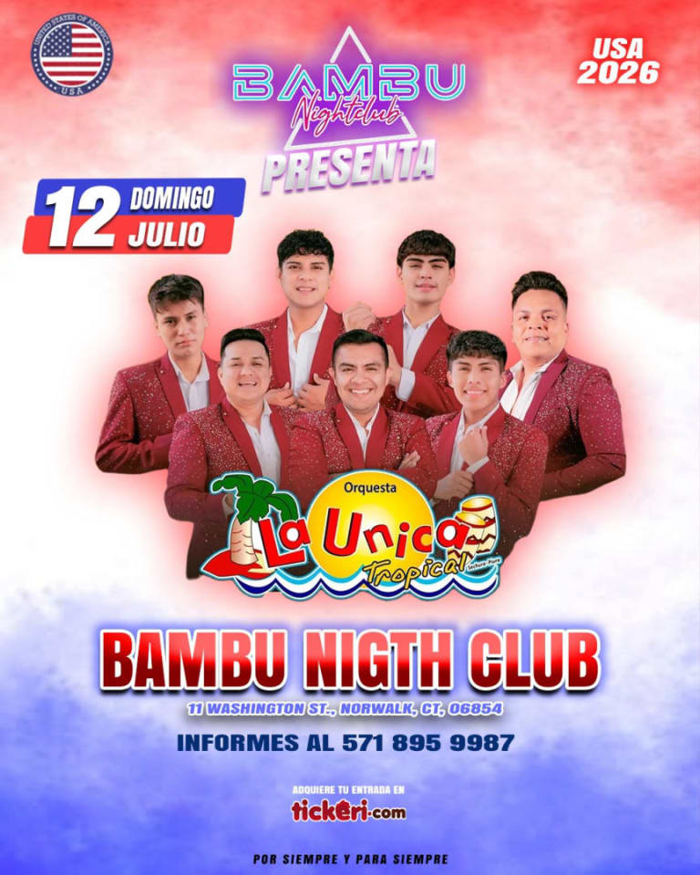 Event - LA UNICA TROPICAL EN CONCIERTO - Norwalk, Connecticut - July 12, 2026 | concert tickets