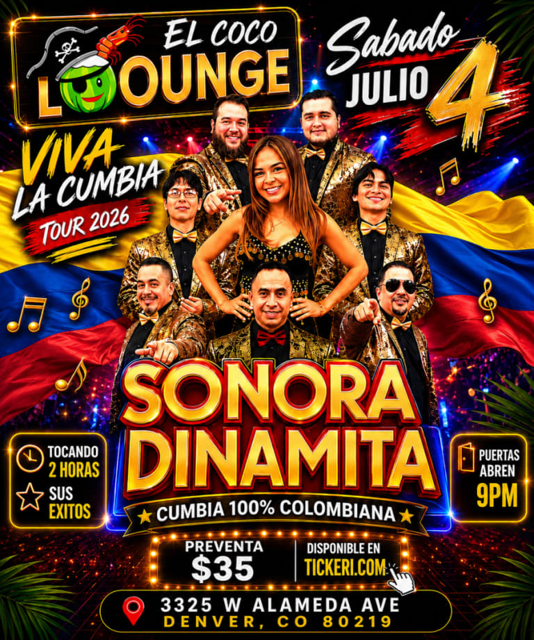 Event - LA SONORA DINAMITA EN CONCIERTO - Denver, Colorado - July 4, 2026 | concert tickets