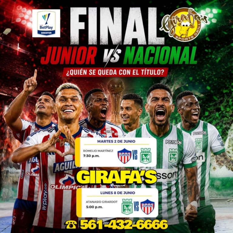 Event - LIGA BETPLAY COLOMBIANA FINAL: NACIONAL vs JUNIOR WATCH PARTY  - West Palm Beach, Florida - June 8, 2026 | concert tickets