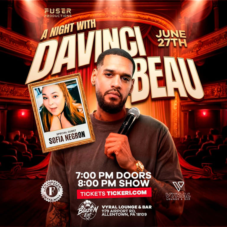 Event - A Night with DavinciBeau at Vyral Lounge & Bar - Allentown, Pennsylvania - June 27, 2026 | concert tickets