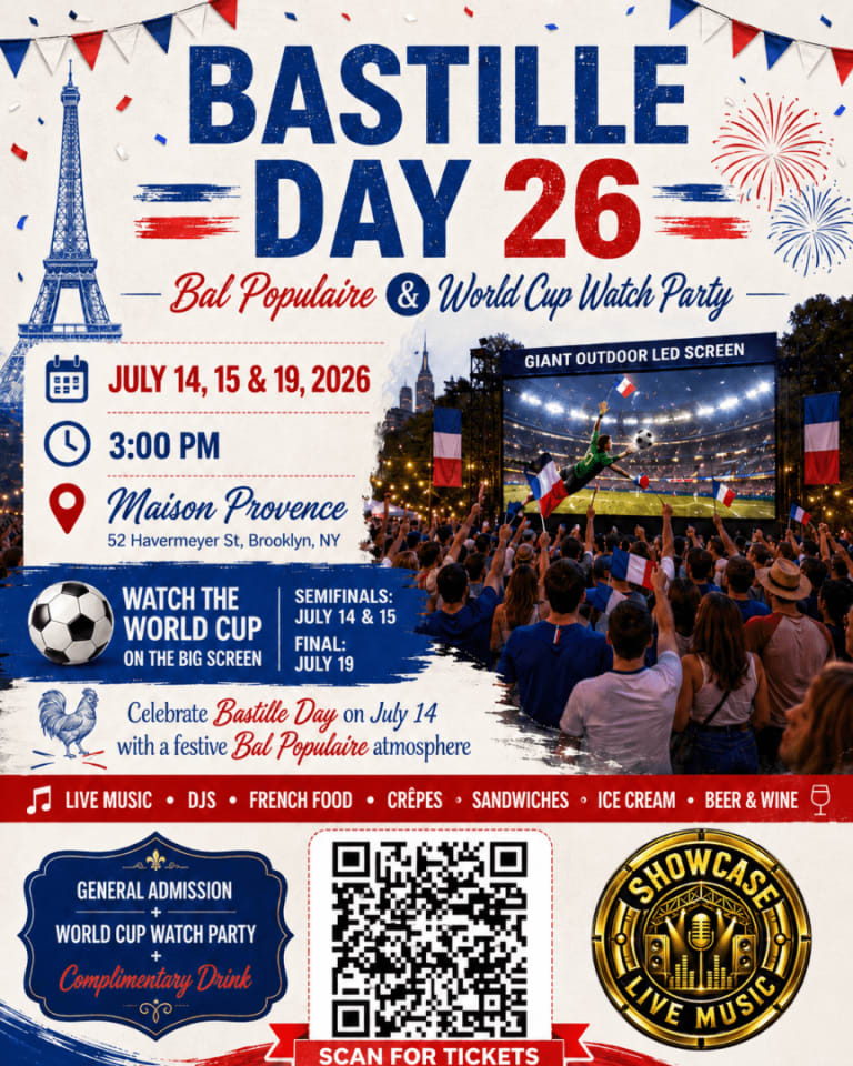 Event - BASTILLE DAY : BAL POPULAIRE - Brooklyn, NY - Tue, July 14, 2026} | concert tickets