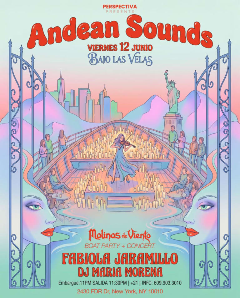 Event - Molinos de Viento Bajo Las Velas con Fabiola Jaramillo & Maria Morena | Boat Party + Concert - New York, NY - vie, 12 de junio de 2026} | concert tickets