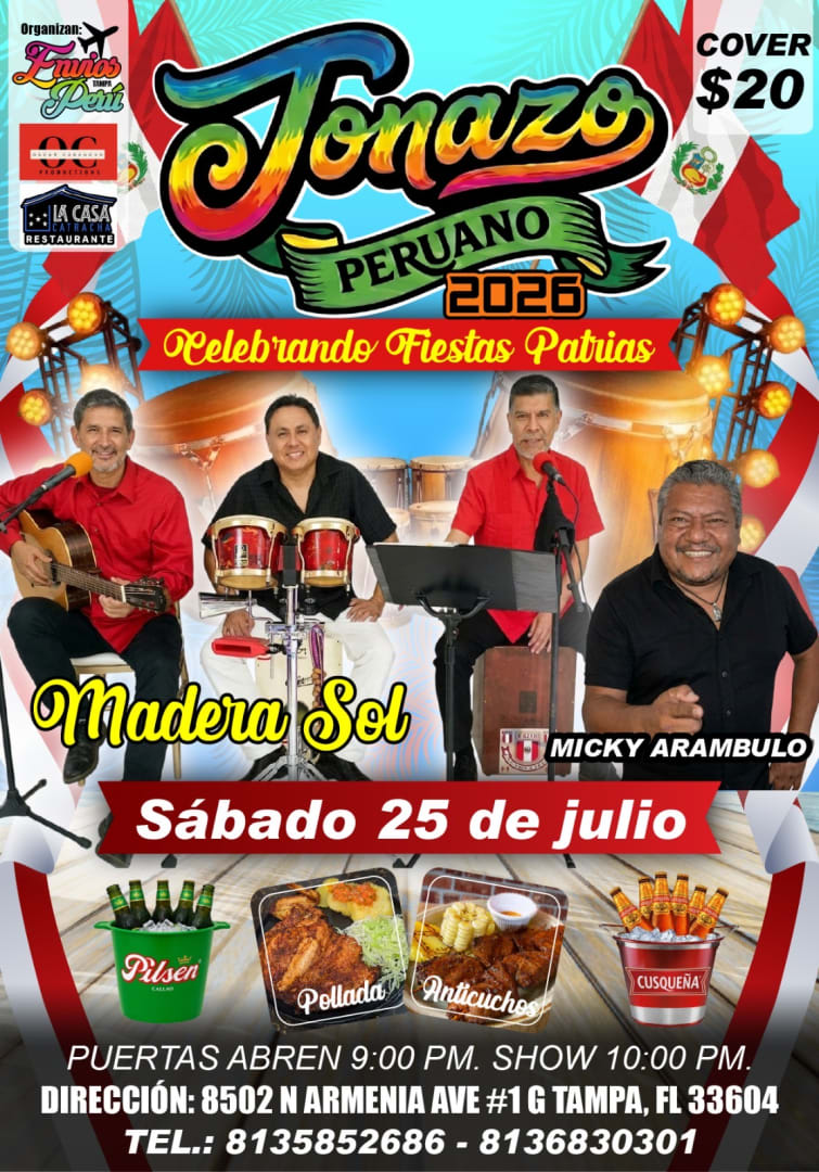 Event - Tonazo Peruano 2026 - Tampa, Florida - July 25, 2026 | concert tickets