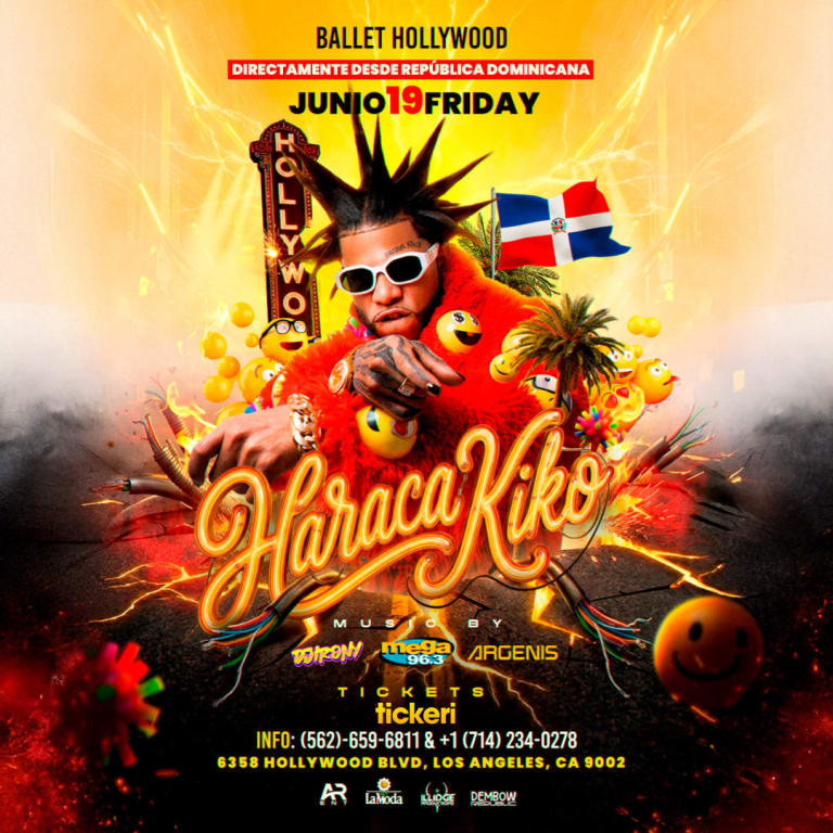 Event - Haraca Kiko en Vivo - Los Angeles Ballet Hollywood - Los Angeles, California - June 19, 2026 | concert tickets