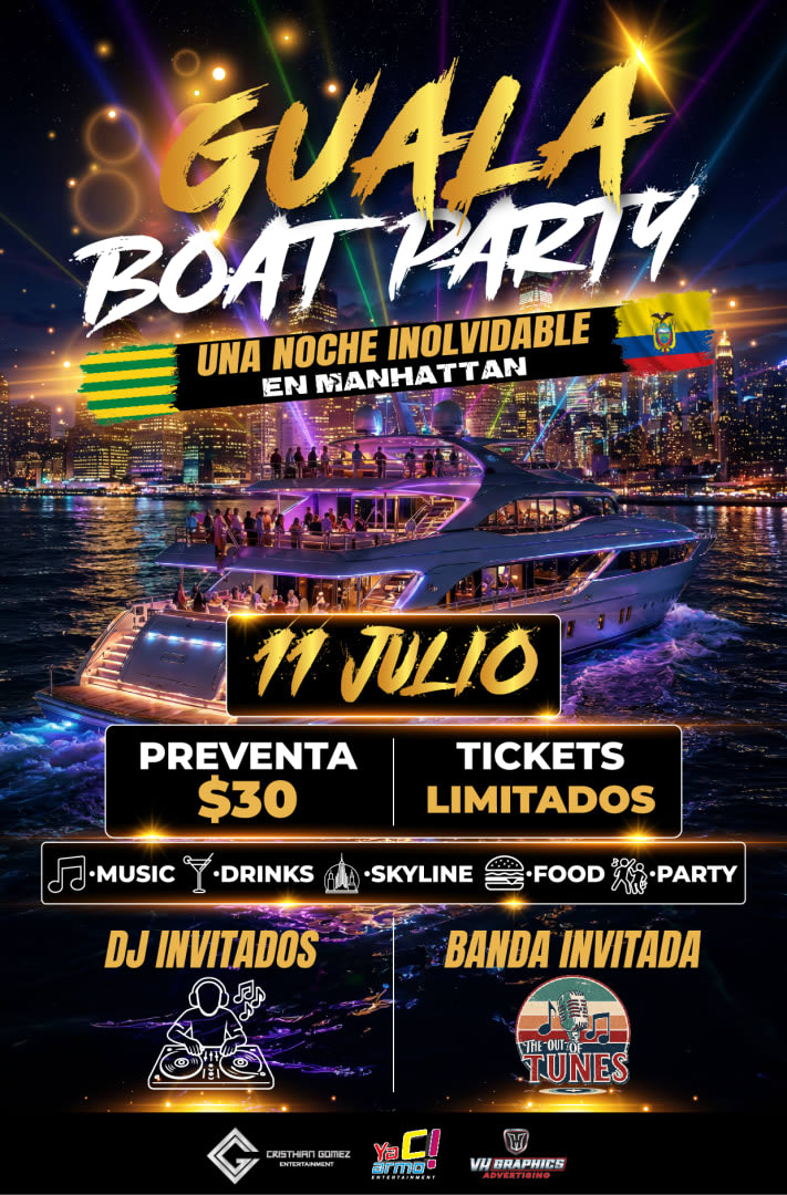 Event - Guala boat party - New York, New York - July 11, 2026 | concert tickets