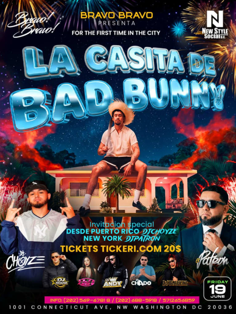 Event - La casita de bad bunny - Washington, District of Columbia - June 19, 2026 | concert tickets