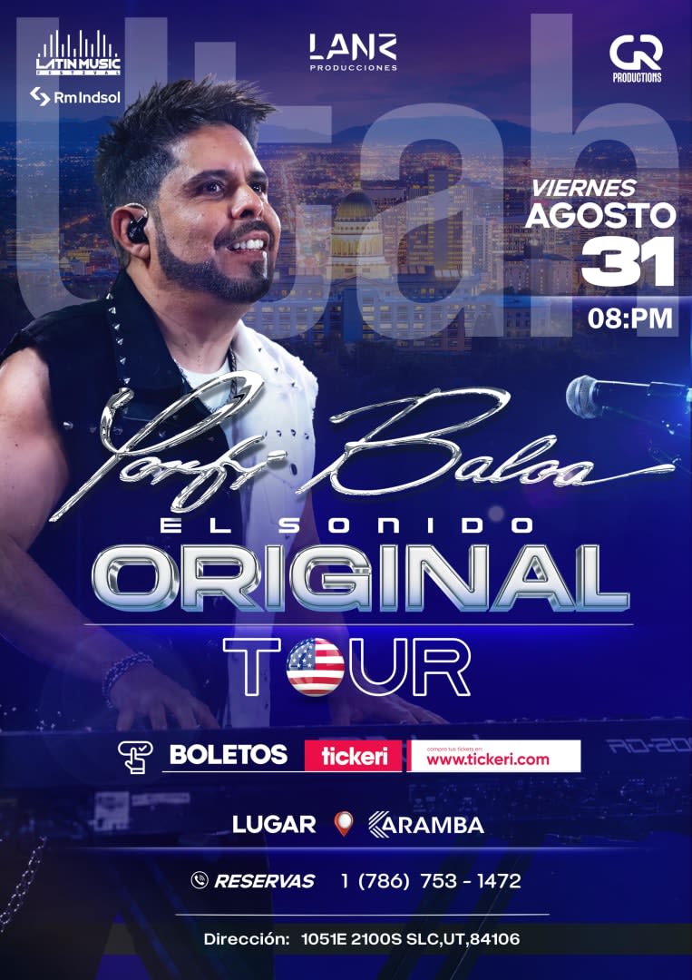 Event - PORFI BALOA EN SAL LAKE CITY - Salt Lake City, Utah - July 31, 2026 | concert tickets