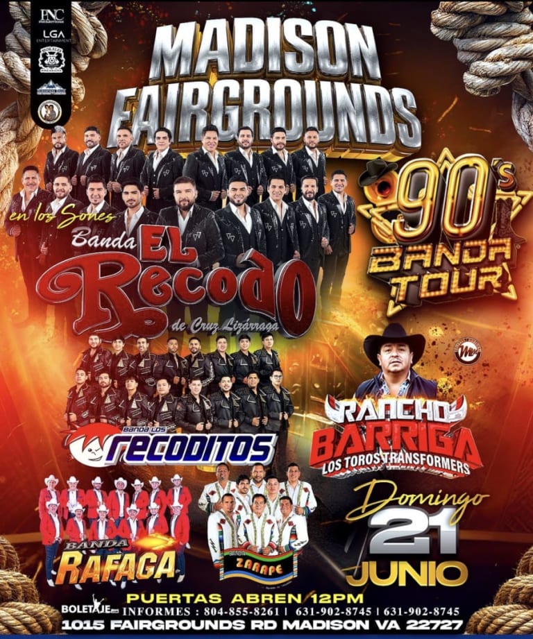 Event - Banda El Recodo, Los Recoditos & Mas - Madison, Virginia - June 21, 2026 | concert tickets