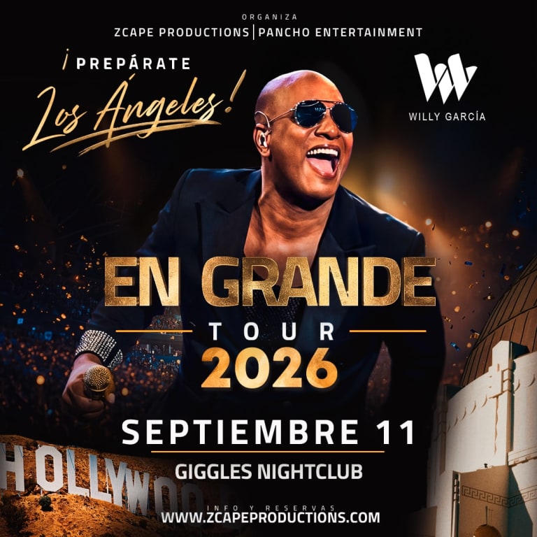 Event - Willy Garcia en concierto en Los Angeles - Glendale, CA - Fri, September 11, 2026} | concert tickets