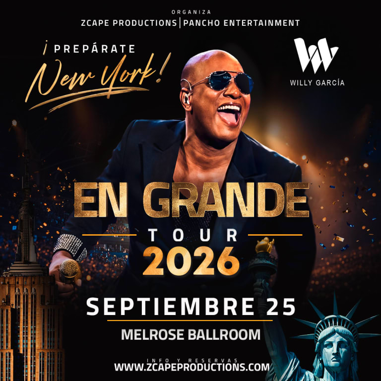 Event - Willy Garcia en concierto en New York - New York, NY - Fri, September 25, 2026} | concert tickets