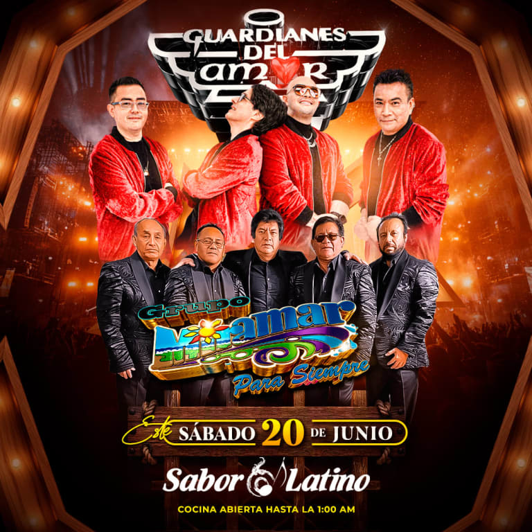 Event - GUARDIANES DEL AMOR Y GRUPO MIRAMAR | Sabor Latino - Queens, New York - June 20, 2026 | concert tickets