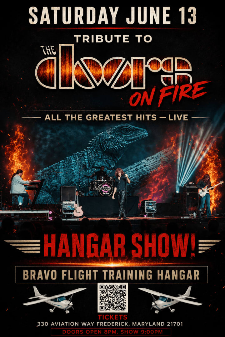Event - Tribute to THE DOORS on fire!! Hangar show- Frederick, MD - Frederick, Maryland - June 13, 2026 | concert tickets
