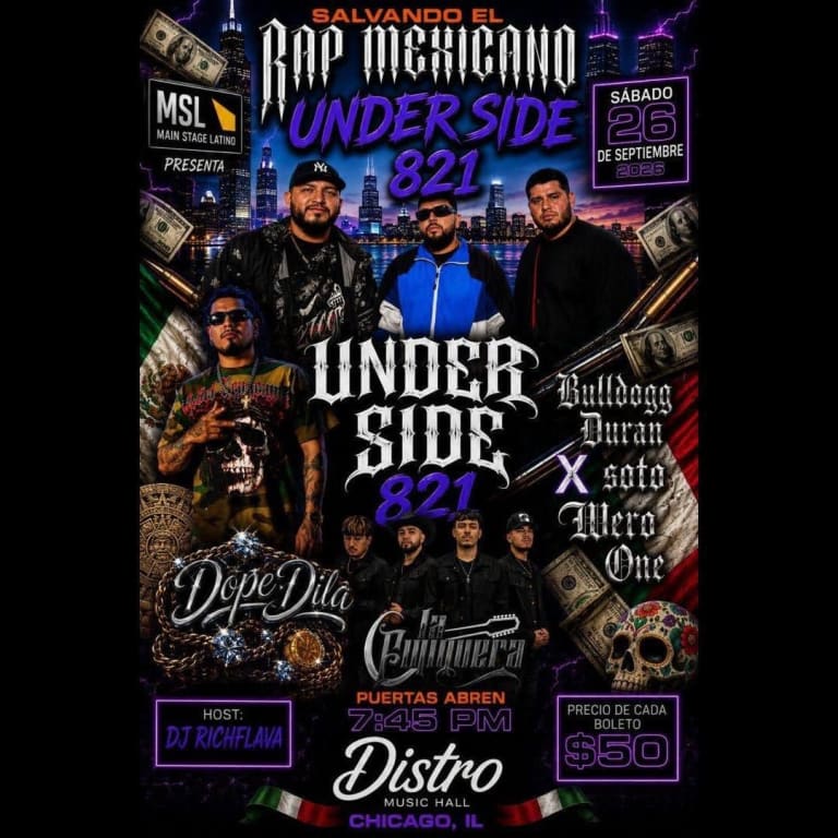 Event - Salvando el Rap Mexicano Under Side 821 - Joliet, IL - Sat, September 26, 2026} | concert tickets