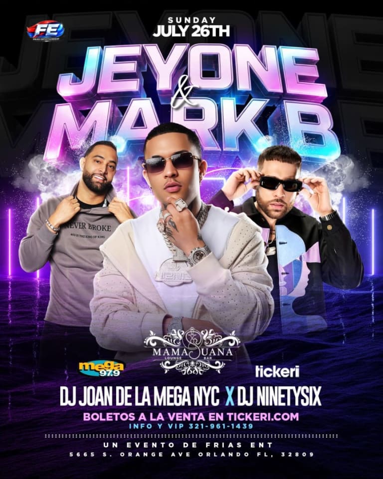 Event - JEY ONE x MARK B - Orlando Florida  - Pine Castle, Florida - July 26, 2026 | concert tickets