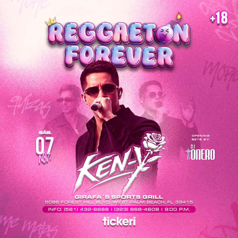 Event - KenY -  Dj Tonero en West Palm Beach - West Palm Beach, FL - Sat, November 7, 2026} | concert tickets