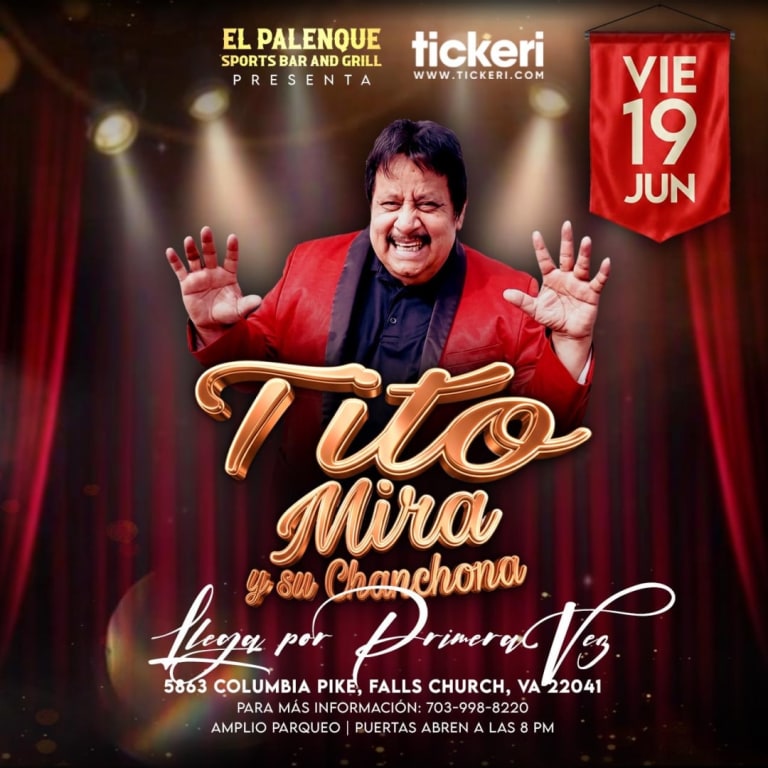 Event - TITO MIRA Y SU CHANCHONA !!! - Falls Church, Virginia - June 19, 2026 | concert tickets