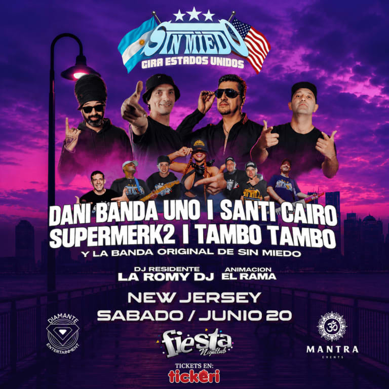 Event - SIN MIEDO "LA FIESTA" - Passaic, NJ - Sat, June 20, 2026} | concert tickets